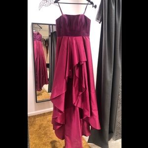 Adrianna Papell Strapless High Low Dress